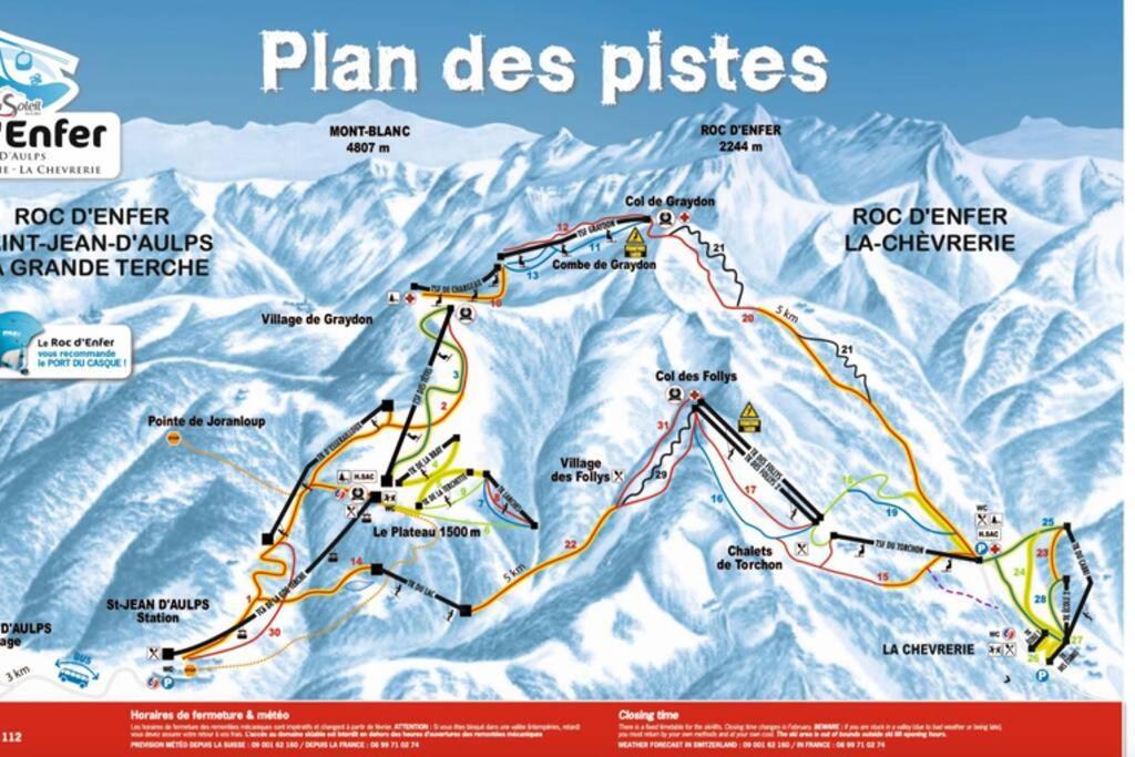 Le Relai S31 - Grand Et Lumineux Studio Avec Coin Montagne 4-6 Pers, Tout Equipe, Avec Wifi, A 30M Des Pistes Avec Un Grand Balcon, Draps Non Compris Saint-Jean-dʼAulps 외부 사진