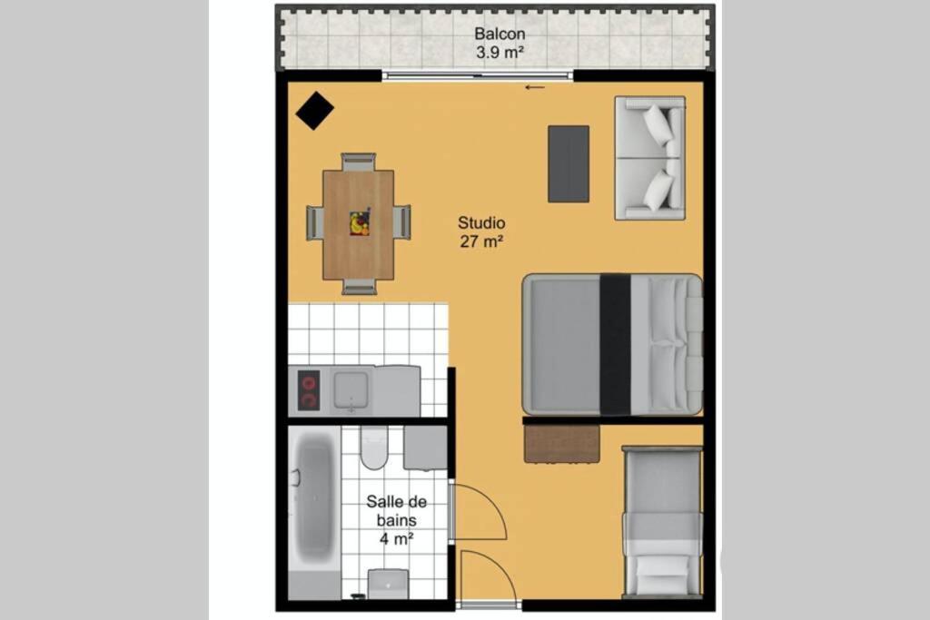 Le Relai S31 - Grand Et Lumineux Studio Avec Coin Montagne 4-6 Pers, Tout Equipe, Avec Wifi, A 30M Des Pistes Avec Un Grand Balcon, Draps Non Compris Saint-Jean-dʼAulps 외부 사진