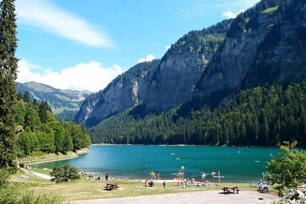 Le Relai S31 - Grand Et Lumineux Studio Avec Coin Montagne 4-6 Pers, Tout Equipe, Avec Wifi, A 30M Des Pistes Avec Un Grand Balcon, Draps Non Compris Saint-Jean-dʼAulps 외부 사진